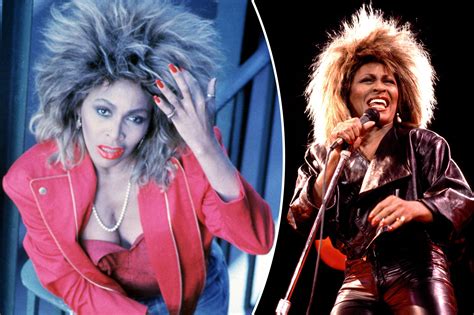 did tina turner wear a wig|Tina Turners Hairstyles Through the Years: Spiky。